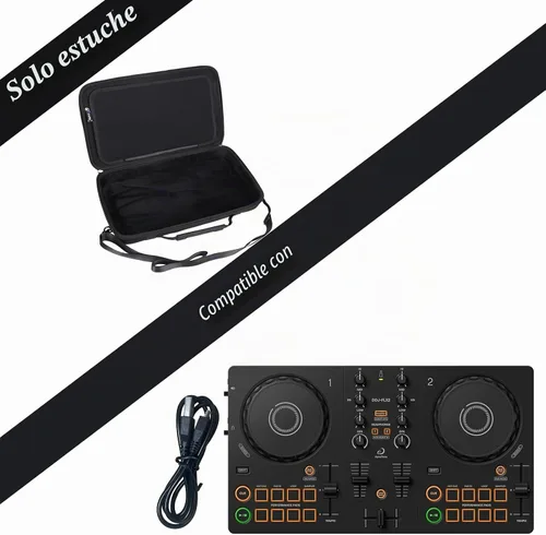 Vista 4 de Funda para Pioneer DJ AlphaTheta DDJ-FLX2 / DDJ-200 / DDJ-WeGO4 Controlador de DJ compacto de 2 canales - Bolsa de almacenamiento de transporte