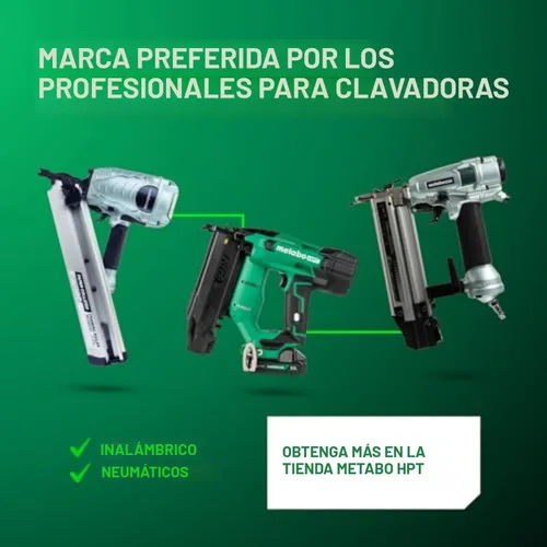 Vista 12 de Metabo HPT Engrapadora para pisos, Clavadoras neumáticas de preferencia profesional en herramientas para pisos, Grapadora neumática con mango