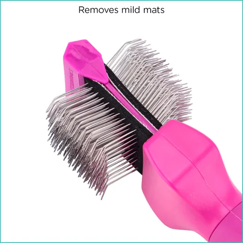 Vista 2 de Groomer Essentials Cepillo flexible deslizante - Firma simple/media