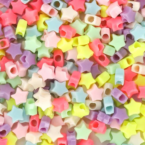 Vista 23 de Cuentas Pony 1100 Piezas, Cuentas para Hacer Joyas, Cuentas para Hacer Pulseras, Cuentas de Plástico para Manualidades para Trenzas para Niñas Negro