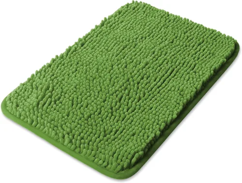 Vista 56 de Yeaban Alfombra de pasillo de baño de 24 x 72 pulgadas, antideslizante, alfombra de baño larga de felpilla gruesa, absorbente y lavable, alfombra
