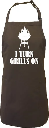Vista 5 de zerogravitee Delantal I Turn Grills On con 2 bolsillos de parche