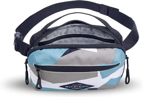 Vista 7 de Sherpani Hyk - Bolsa de cinturón ligera, cangurera de viaje, bolsa cruzada para mujer, protección RFID, Summer Camo