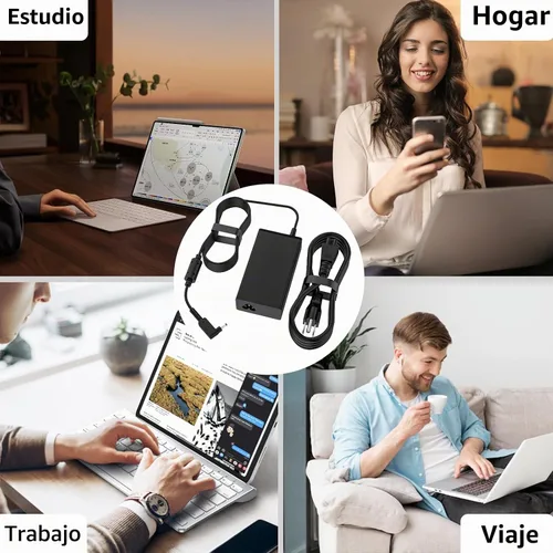 Vista 7 de Cargador de portátil de 65 W 0.1x0.04 in para Acer Aspire 5 3 1 N23C3 N23H3
