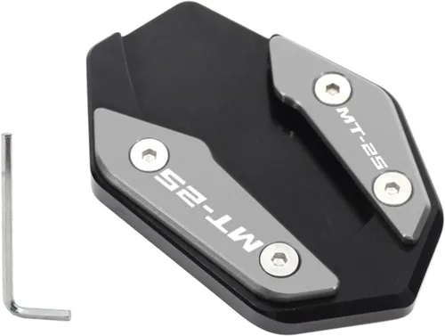 Vista 25 de Soporte de extensión lateral de pie para motocicleta para Yamaha YZF R3 R25 MT03 MT25 2019 2022 MT 03 25 R 3 25 (color: MT03 azul)