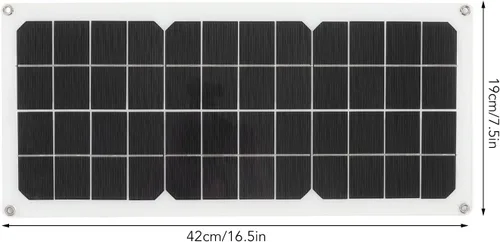 Vista 4 de Panel solar de 10W 12V, alta eficiencia de conversión, panel solar portátil de silicio monocristalino, cargador de panel solar de protección contra