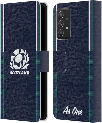 Vista 9 de Head Case Designs Officially Licensed Scotland Rugby Away 2023/24 Crest Kit Leather Wallet Case Compatible with Samsung Galaxy A53 5G (2022)
