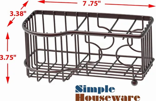Vista 5 de Simple Houseware Soporte para cepillos de dientes multifuncional de 6 ranuras, bronce