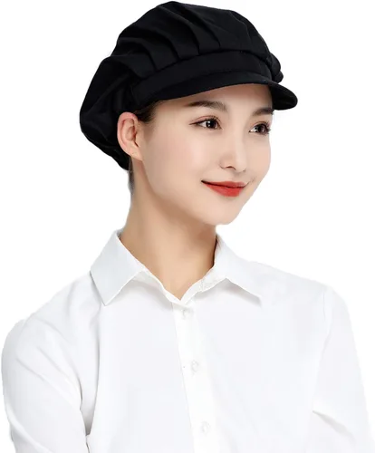Vista 5 de 1pc4pcs Chef Hats-Kitchen Baker Cooking Hair Nets Food Service Caps para adultos