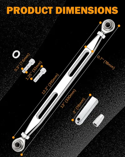 Vista 2 de PBYMT enlace de cambio compatible con Harley 1986-2019