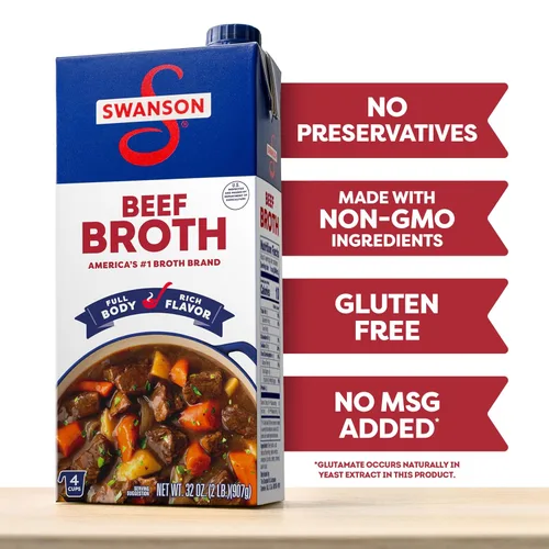 Vista 4 de SWANSON S Caldo de carne, cartón de 32 oz (paquete de 3)