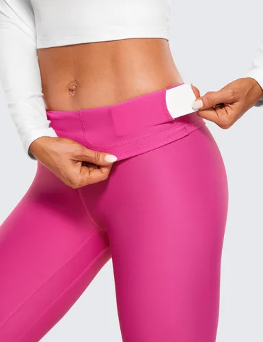 Vista 4 de CRZ YOGA Leggings térmicos con forro polar para mujer de 28 pulgadas, pantalones de senderismo cálidos para invierno, pantalones de yoga de cintura