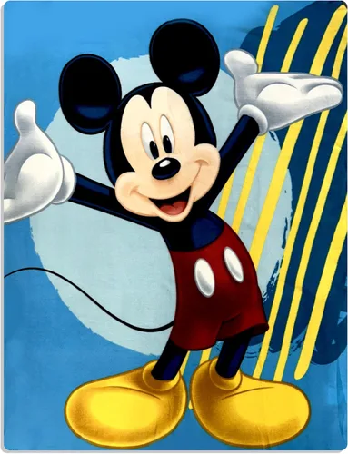 Vista 7 de Disney Mickey Mouse Little Explore Happy Face - Mantas acogedoras de 40 x 60 pulgadas