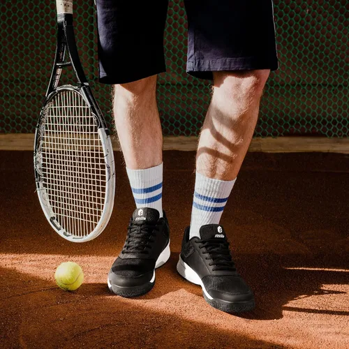 Vista 7 de FitVille Wide & Extra Wide Pickleball Shoes Men Tennis Racquetball Squash Shoes for Men All Court with Arch Support-Tennis V3
