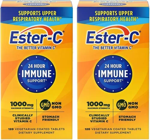 Vista 7 de Ester-C Vitamina C 1000 mg Tabletas Recubiertas, Potenciador del Sistema Inmunológico, Suplemento Amistoso para el Estómago, 120