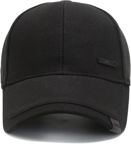 Vista 5 de Sombrero vintage de algodón para papá con picos de doble capa ajustable, gorra de béisbol de moda para hombre
