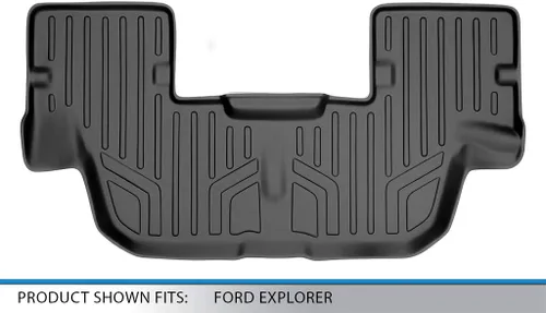Vista 3 de MAXFLOORMAT - Tapete para piso de Ford Explorer (2011-2017) para Tercera fila (de color negro)