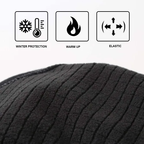 Vista 6 de Santic Casco de calavera de ciclismo para correr, casco de bicicleta, forro polar térmico resistente al viento, se adapta debajo de los cascos
