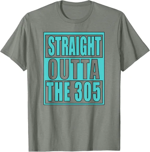 Vista 26 de Miami Straight Outta The 305 Funny South Florida Fan - Camiseta