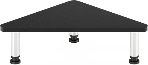 Vista 6 de Furinno Turn-N-Tube - Soporte elevador para monitor de esquina con tubos de acero inoxidable, Americano