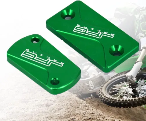 Vista 3 de Tapa de líquido de embrague delantero y trasero para motocicleta, tapa CNC para motocross KX65 01-21 KX80 KX85 KX100 98-21 KX125 92-08 KX250 93-08