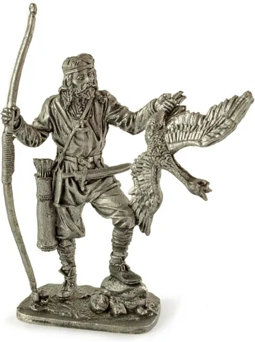 Vista 12 de Jarl escandinavo vikingo, norte, escultura de metal de los siglos 9-10. Colección 2.126 in (escala 1/32) figurita miniatura. soldados de juguete