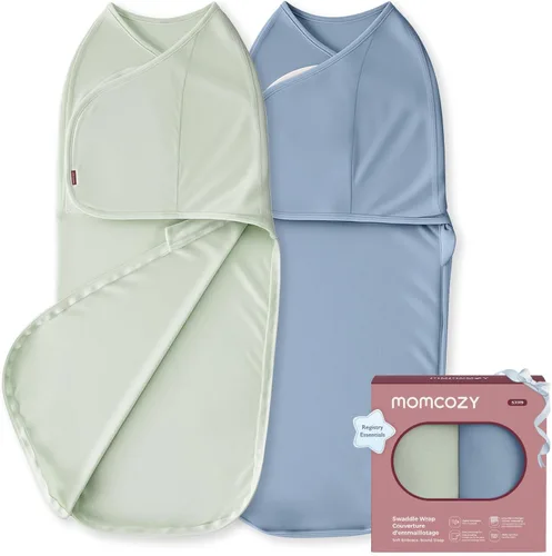 Vista 13 de Momcozy - Pañales para recién nacidos, con cierre silencioso para bebés de 0 a 3 meses Saco de dormir apto para nuevos padres, reduce el reflejo
