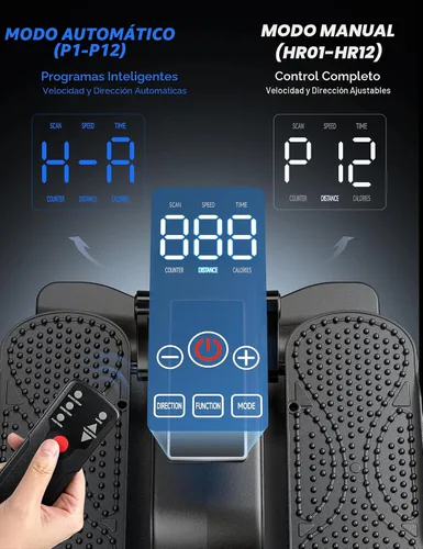 Vista 2 de Under Desk Elliptical Machine for Senior, Quiet Motorized Leg Exerciser with Smart Remote, Pedal Exerciser with Adjustable Speeds for Auto/Manual