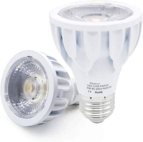 Vista 10 de PAR20 Bombilla LED de 12 W, regulable, 3000 K, blanco suave, foco COB ángulo de haz de 24°, base E26 para iluminación empotrada, campana extractora