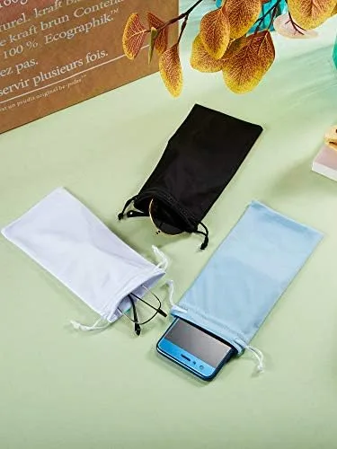 Vista 3 de Frienda 25 piezas de microfibra bolsa bolsa gafas gafas gafas bolsa suave bolsa con 2 paños de limpieza de gafas