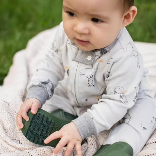 Vista 77 de Burt's Bees Baby - Pijama de una pieza para bebé, mameluco para dormir y jugar, algodón 100% orgánico, cremallera frontal