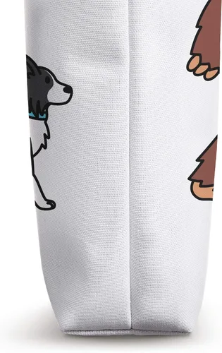 Vista 3 de Bigfoot Sasquatch Border Collie - Bolsa de mano para perros