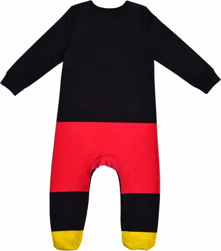 Vista 3 de Disney Conjunto de body y gorra de Mickey Mouse para recién nacidos y bebés color negro