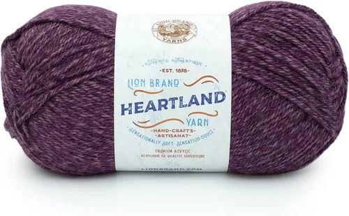 Vista 82 de Lion Brand Yarn Heartland Yarn, Hilo de Peso Medio para Tejer, Ganchillo y Manualidades, 1 Paquete, Great Smoky Mountains Grandes Montañas Humeantes