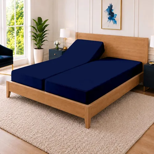 Vista 14 de SGI bedding Funda protectora de colchón impermeable con parte superior dividida tamaño Queen de 60 x 80 pulgadas, parte superior de 28 pulgadas