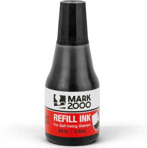 Vista 4 de Mark 2000 Tinta de recarga autoentintada - Negra - 25cc (0.9oz)