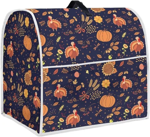 Vista 13 de Dreaweet Fall Pumpkin Print Kitchen Mixer Covers for Stand Mixer 4.5-5 qt, Kitchen Aid Accessories and Attachments, Washable