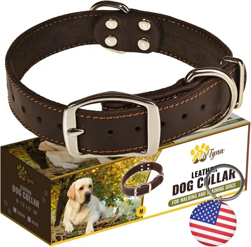 Vista 16 de Collar de perro de cuero negro resistente, collar de perro suave y fuerte para cachorros o razas pequeñas