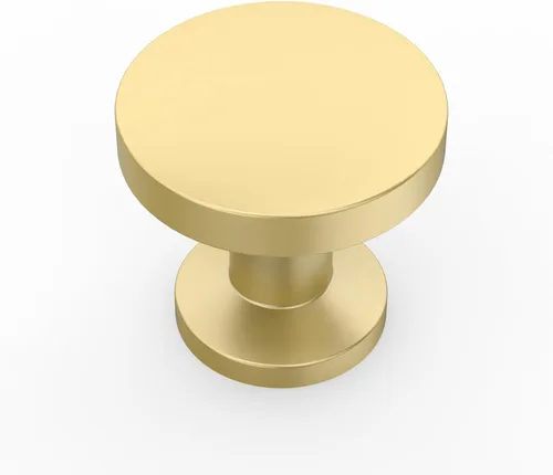 Vista 15 de Amerdeco Paquete de 10 Tiradores de Gabinete Dorado Cepillado 3 Pulgadas (76mm) Centros de Agujeros Manijas de Gabinete de Cocina Aleación de Zinc
