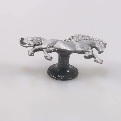 Vista 6 de 6 pomos en forma de caballo, manija de puerta, armario, cajón, aparador, pomos de un solo agujero, manijas para muebles de cocina, armario, armario