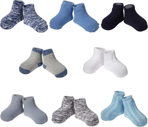 Vista 2 de Little Me Calcetines para bebés de ajuste holgado y cómodo multicolor de 0 a 12 meses de EE UU Multi