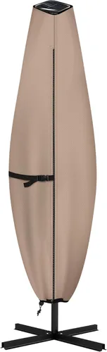 Vista 14 de ULTCOVER Cubierta de Sombrilla de Patio 600D Impermeable para Exteriores - Se Adapta a Sombrillas de Mercado de 7-10 Pies, Negro Negro-Mercado