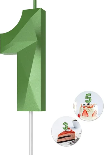 Vista 88 de Velas de cumpleaños con números (0 velas negras), forma de diamante 3D, decoración de pastel de feliz cumpleaños para niños y hombres, cumpleaños