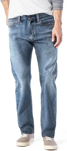 Vista 10 de Signature de Levi Strauss & Co. Gold Jeans Fit Flex - Jeans de ajuste relajado para hombre Índigo medio (elástico)