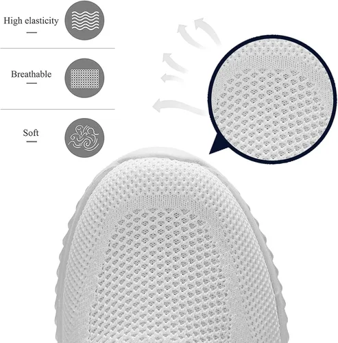 Vista 4 de Zapatos deportivos para correr para hombre, ligeros, transpirables, de malla