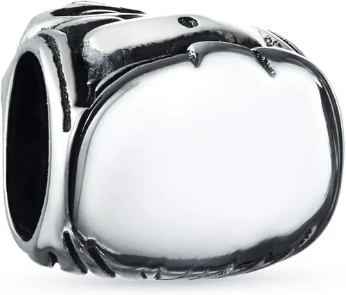 Vista 4 de Personalize - Cuentas de plata de ley 925 para mujer, diseño de Buda riendo asiático, se adapta a pulseras europeas, Metal