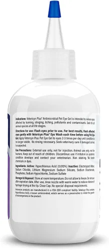 Vista 4 de Vetericyn Plus Pet Eye Gel Alternativa de ungüento para ojos de perros y gatos para lubricar y aliviar irritaciones y abrasiones oculares, reducir