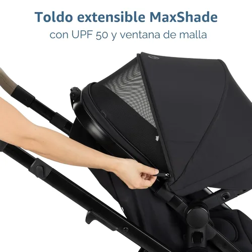 Vista 11 de Maxi-Cosi Zelia Pro - Sistema de viaje 5 en 1 con asiento de automóvil Mico Pro y cochecito de bebé, asiento reversible, ruedas grandes, mango