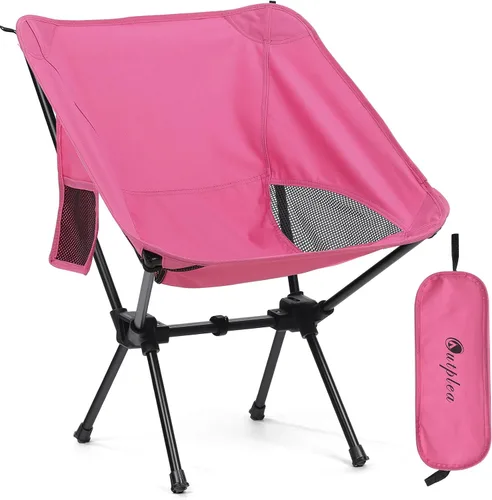 Vista 15 de Silla de camping portátil plegable, silla de senderismo ligera y compacta, silla de playa para adultos, azul