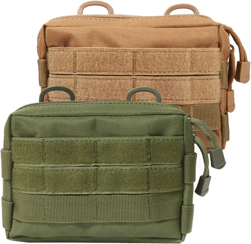 Vista 13 de MOLLE Pouches - Paquete de 2 bolsas tácticas compactas resistentes al agua para dispositivos utilitarios EDC bolsa